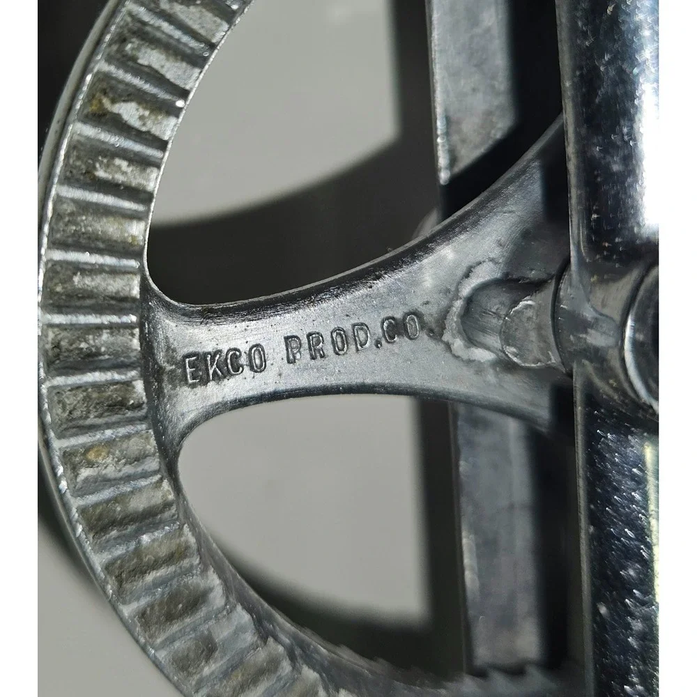 Vintage EKCO Best Rotary Hand Egg Beater Crank Mixer Stainless Steel Made in USA